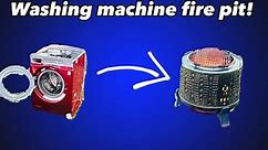 Washing machine fire pit build