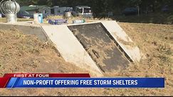 Non-profit offering free storm shelters