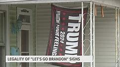 'Let’s Go Brandon' signs test boundaries of obscenity and free speech