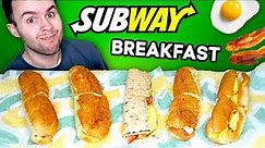 Subway has a BREAKFAST MENU?! i tried EVERYTHING! - Fast Food Review