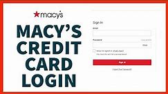 How to Login Macy's Credit Card | Sign In Macy's Credit Card Online