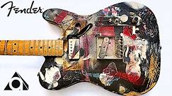 酷い傷と塗装のギターを復元してクリーニングしました。-I restored and cleaned the badly scratched and painted guitar.-
