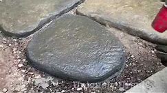 How to DIY large, irregular concrete natural looking stepping stones