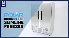 Polar Double Door Slimline Freezer (GD880)