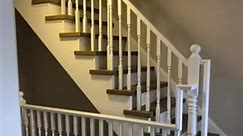 A great way to modernize your home is by painting out your old oak handrails, spindles and stair stringers. | 2B Painting
