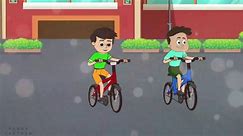 Always Help Others - Cycle Competition - help each other - Help every one - moral stories - English cartoon - Cartoon video - cartoon - moral stories - video Dailymotion