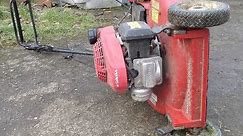 How to turn a lawn mower over on the correct side