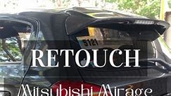 Retouch | Rear bumper & back door #mirage #retouchpaint #repaint #retouch #artcar #automotive #autorepair #AutoRepaint #autoworks #automotive #Pampanga #car #carcare #polishing | RYCIA autoworks