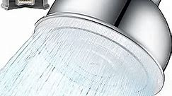 SonTiy Filtered Shower Head, Metal Shower Head with Shower Filter, Adjustable Hard Water Filter Shower Head, 6 Inch Wide Rain Spray Water Softener Shower Head, Luxury Fixed Showerhead, Chrome