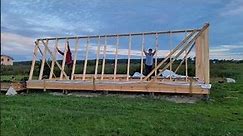 A-frame building, Pole building framing, Off-the-grid, Logging Shed Timber, framing Cottage #home