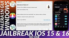 Palera1n GUI Windows Jailbreak iOS 15 & iOS 16 | Without USB | Palera1n Jailbreak | Full Guide