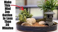How To Build A Miniature Japanese Zen Garden With Live Plants