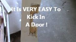 THEY KICKED MY DOOR IN !! ....how to repair it
