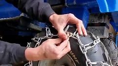 Lawn Tractor Tire Chain Install How To