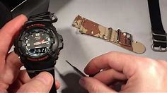How to replace strap band on Casio GShock G100 watch with JaysAndKays® Convertibles® Adapters