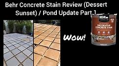 Product Review: Behr Concrete Stain - Semi Transparent - Natural Stone Look
