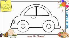 How to draw a car EASY step by step for beginners 8