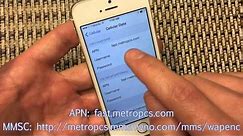 iPhone 5: No Cellular Data (4G LTE) on MetroPCS? Change APN Settings