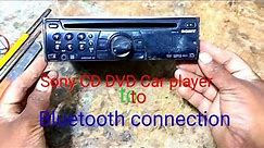 Sony DVD CD player to bluetooth connection