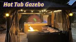 20x12 Gazebo with Hot Tub Spa Update | Bullfrog Spa R8