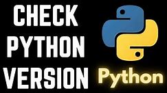 How to Check Python Version in cmd terminal in Windows | Find all python versions installed