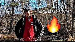 How To Start A Fire W/ Lighter & Dryer Lint