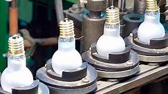 The process of making an incandescent light bulb