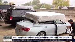 Gallery Furniture gives mattresses to vets