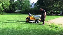 cub cadet 1872 finished / mowing the lawn