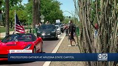 Protesters gather at Arizona State Capitol