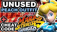 Unused Peach Outfit & Cheat Code - Mario Strikers Charged