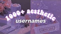 1000+ aesthetic usernames 🍄✨🍓