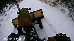 Homemade Snow Plow for Tractor Design, Build, & Tryout; Allis Chalmers Model C Plowing Snow