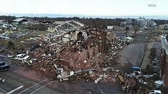 Drone footage: Mayfield Kentucky tornado damage