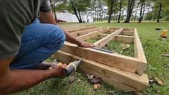 How To Build an 8x8 Shed Floor #Shed #DIY