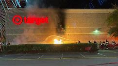 Fire burns outside SC Target store after kids set off roman candle fireworks, fire officials say