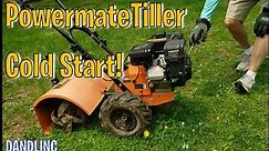 Powermate Rear Tine Tiller Cold Start (18 in. 196cc Gas 4-Cycle Home Depot)