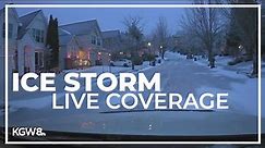 The worst of Oregon's ice storm may be over | Live stream