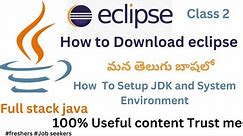 How to Install Eclipse IDE 2024-03 on Windows 10/11 with java JDK and System Environment #eclipse