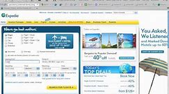Selecting Flights on Expedia