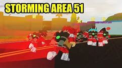 STORMING AREA 51 in Roblox Mad City