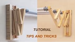 Woodworking Tips And Tricks || DIY, Easy Way To Make a Drying Clothes Rack on Walls like in IKEA