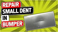 Repair a Dent in Your Bumper with Hot Water