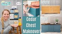 Transform Your Old Cedar Chest with Chalk Paint and Stain