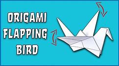 How To Make an Origami Flapping Bird - EASY step by step!