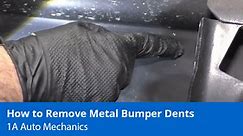 How to Get a Dent out of a Metal Bumper - Expert Advice - 1A Auto