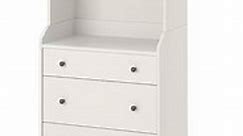 IKEA HAUGA Open wardrobe with 3 drawers | Kaufen auf Ricardo