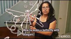 How to make a butterfly with hangers