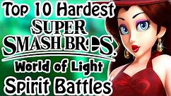 Top 10 Hardest Smash Bros World of Light Spirit Battles