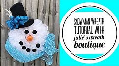 How To Make a Snowman Wreath / Snowman Decor / Snowman DIY